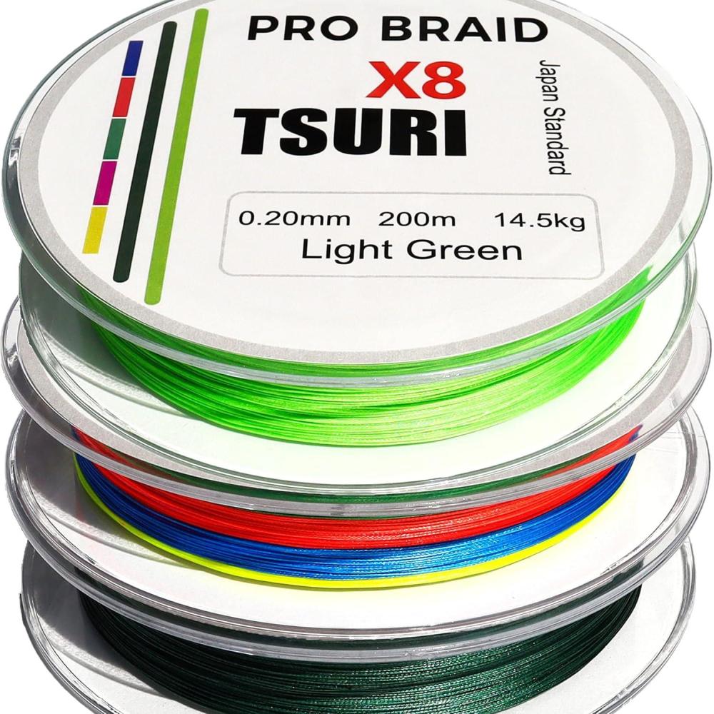 image:imageTresse de Pche 8 Brins 12100 25100 100m Ultra Rsistante ampamp Fluide Multicolor Vert Clair ou Vert Fonc Eau Douce ampamp MerVERT FONCE