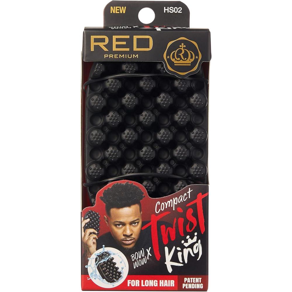 image:imageRed by Kiss Bow Wow X Twist King Brosse cheveux torsade lavable et durable pour boucles afro MiniFormat mini